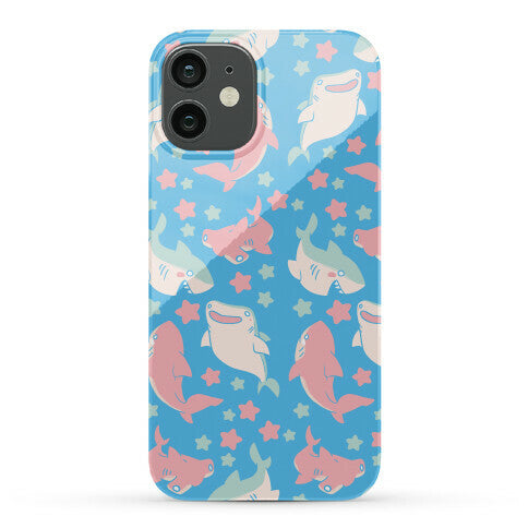 Happy Shark Pattern Phone Case